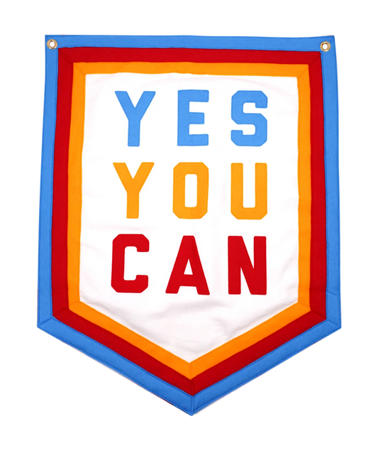 Yes You Can Rainbow Championship Banner • Kelle Hampton x Oxford Pennant Original