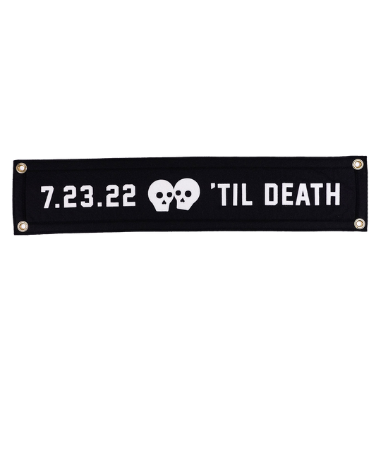 Personalized 'Til Death Anniversary Banner