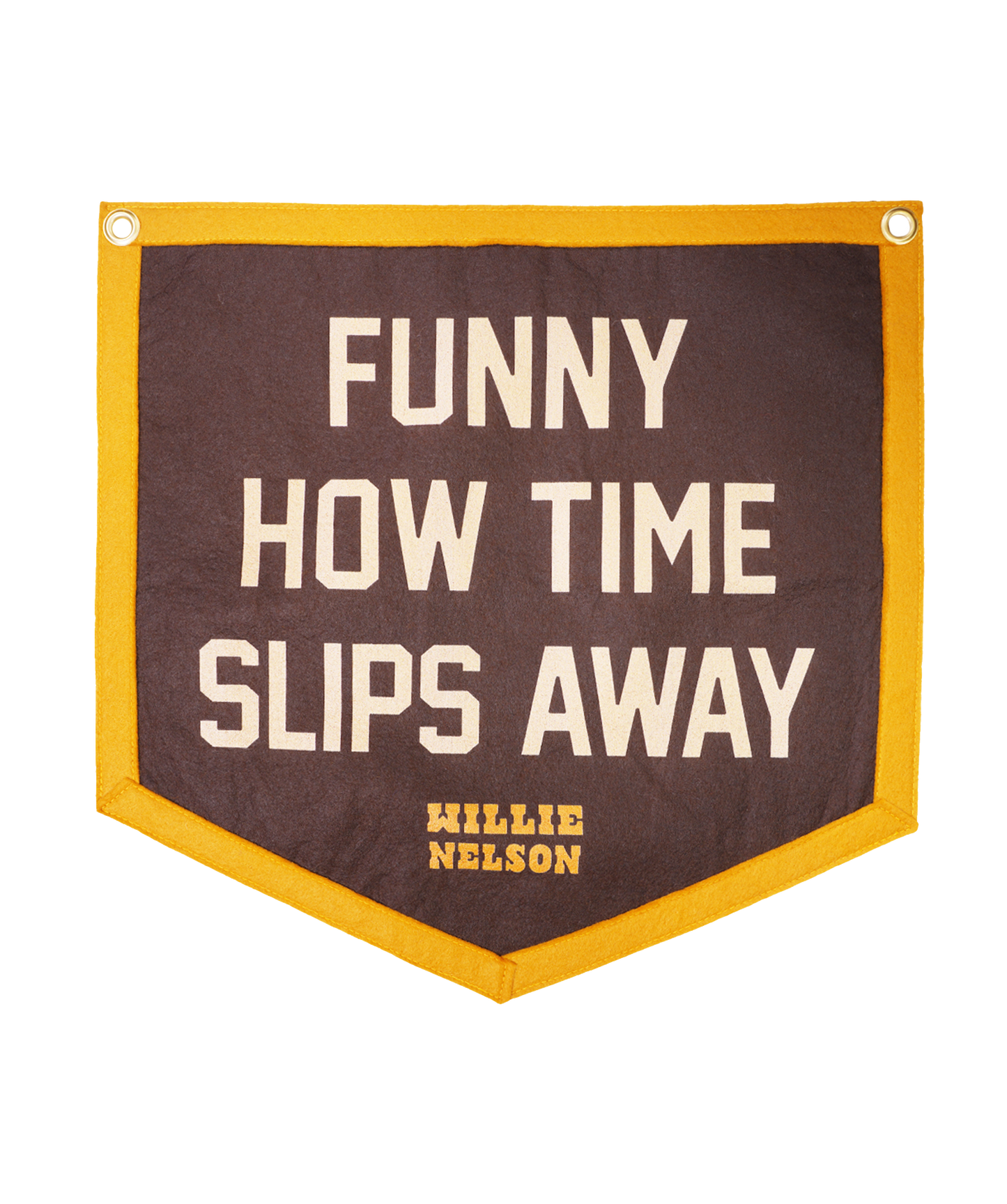 Funny How Time Slips Away Camp Flag • Willie Nelson x Oxford Pennant