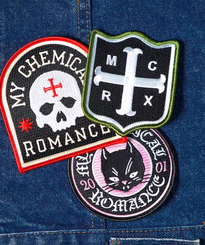 My Chemical Romance Embroidered Patch 3-Pack - MCR x Oxford Pennant