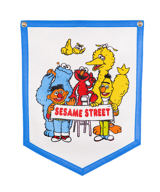 Sesame Street Friends Camp Flag • Sesame Street x Oxford Pennant