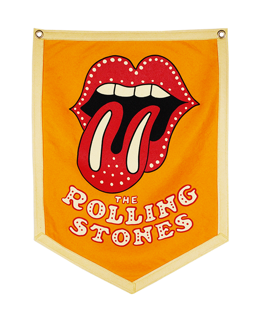 The Rolling Stones Camp Flag • The Rolling Stones x Oxford Pennant