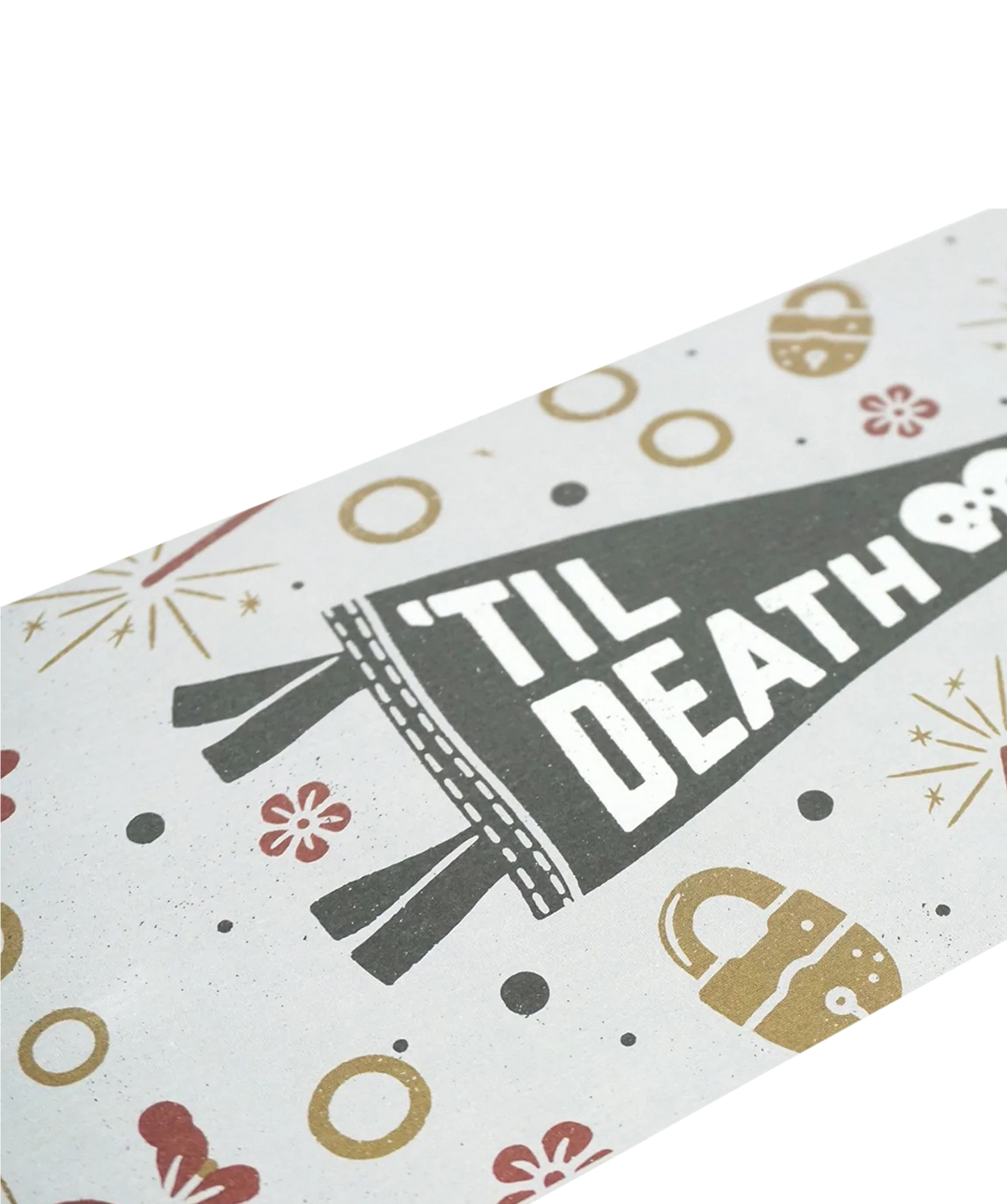 'Til Death - Greeting Card & Matching Mini Pennant