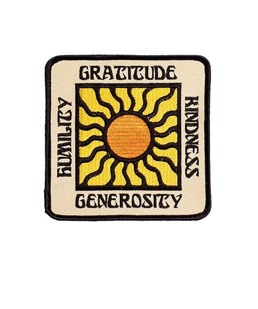 Gratitude Embroidered Patch • Real Fun, Wow! x Oxford Pennant