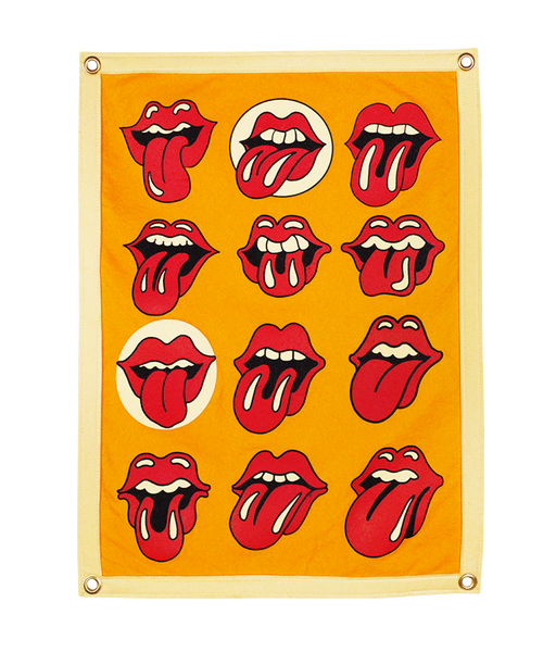 Lips Camp Flag • The Rolling Stones x Oxford Pennant