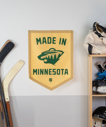 Made In Minnestoa: Minnesota Wild Camp Flag • NHL x Oxford Pennant