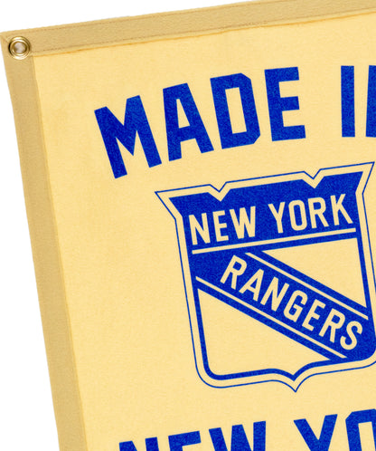 Made In New York: New York Rangers Camp Flag • NHL x Oxford Pennant