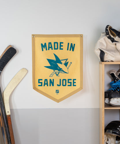 Made In San Jose: San Jose Sharks Camp Flag • NHL x Oxford Pennant