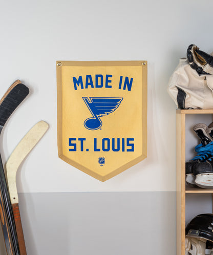 Made In St. Louis: St. Louis Blues Camp Flag • NHL x Oxford Pennant
