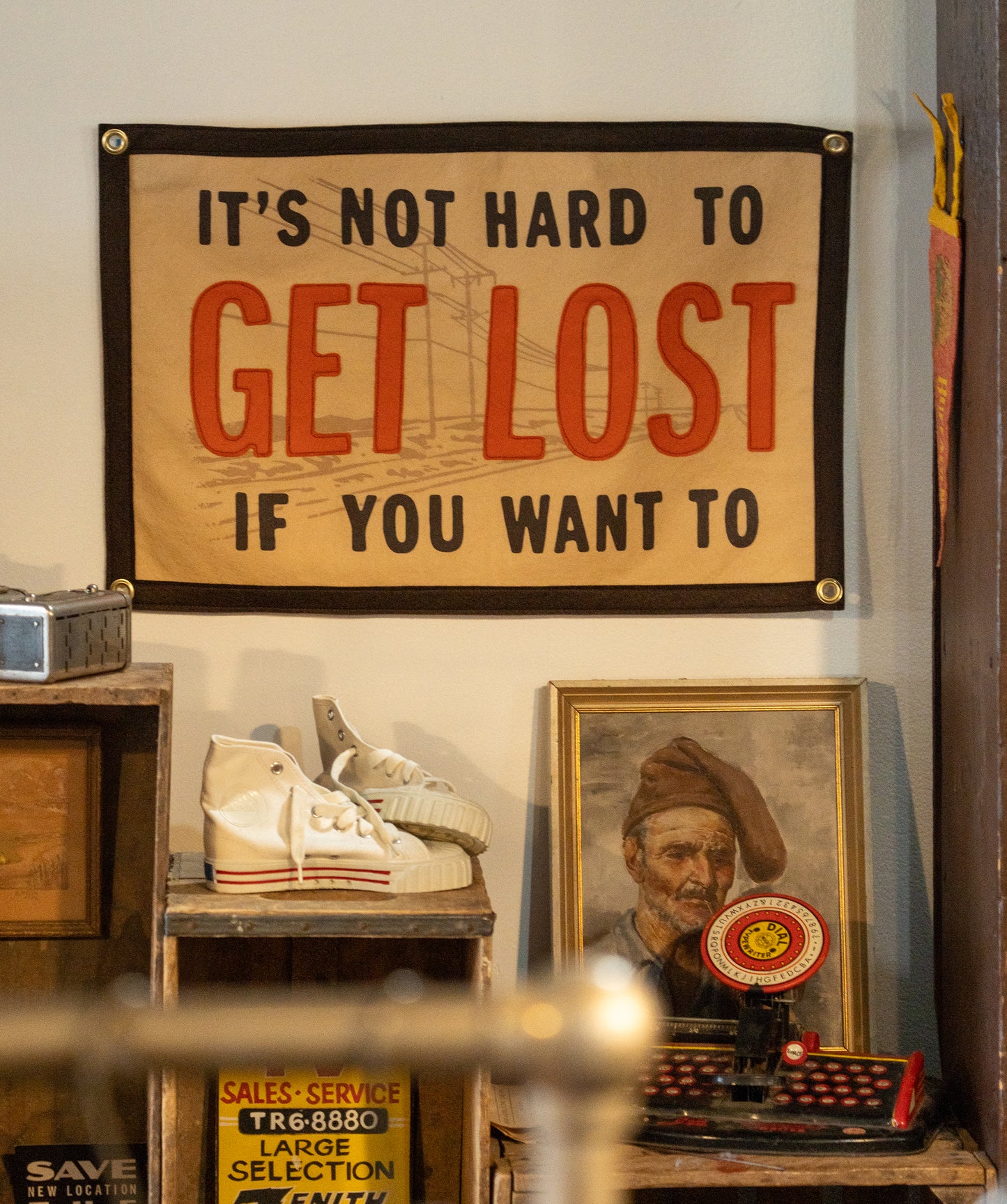 It's Not Hard to Get Lost Banner • Billy Strings x Oxford Pennant
