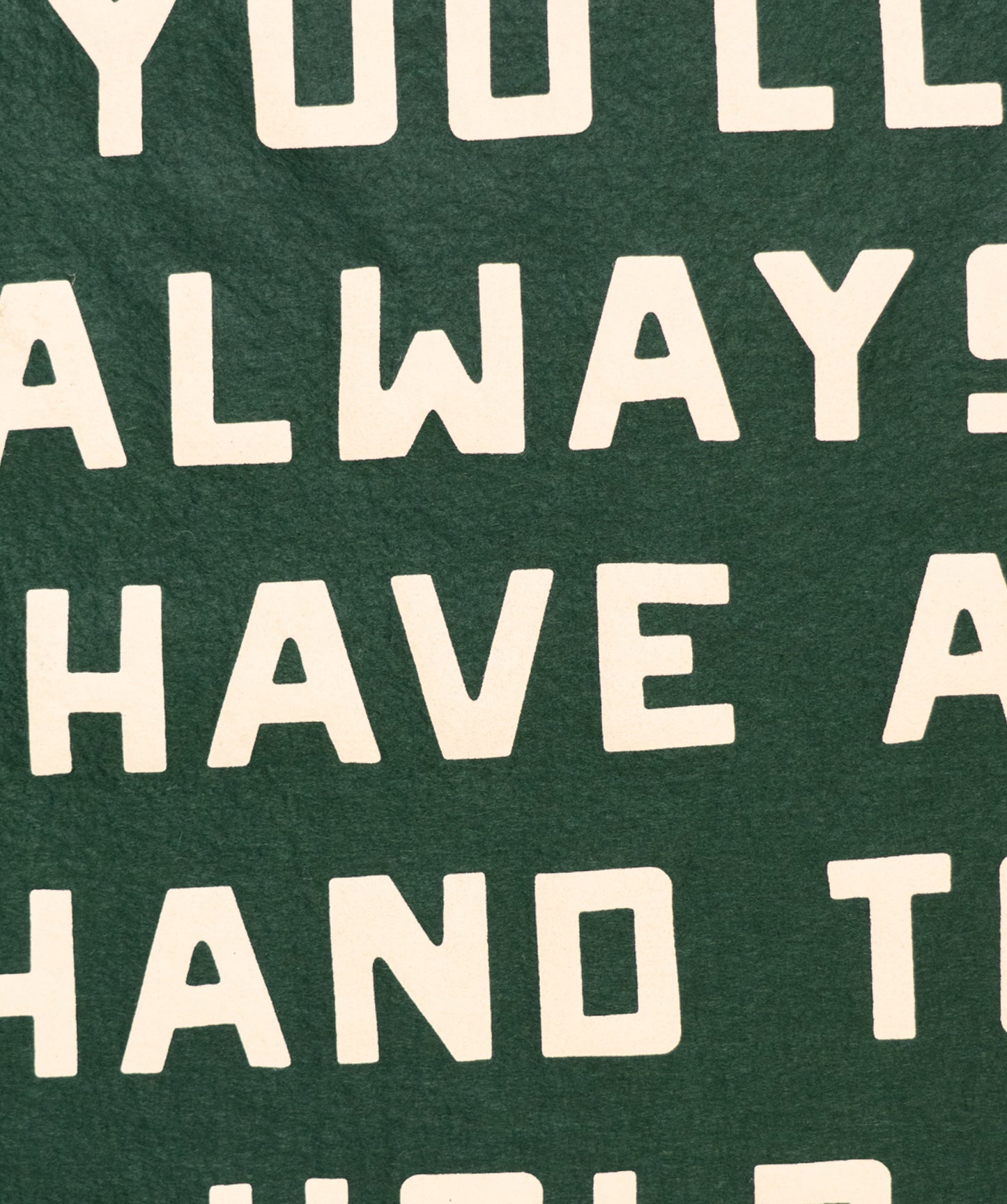 You'll Always Have A Hand To Hold Camp Flag • Billy Strings x Oxford Pennant