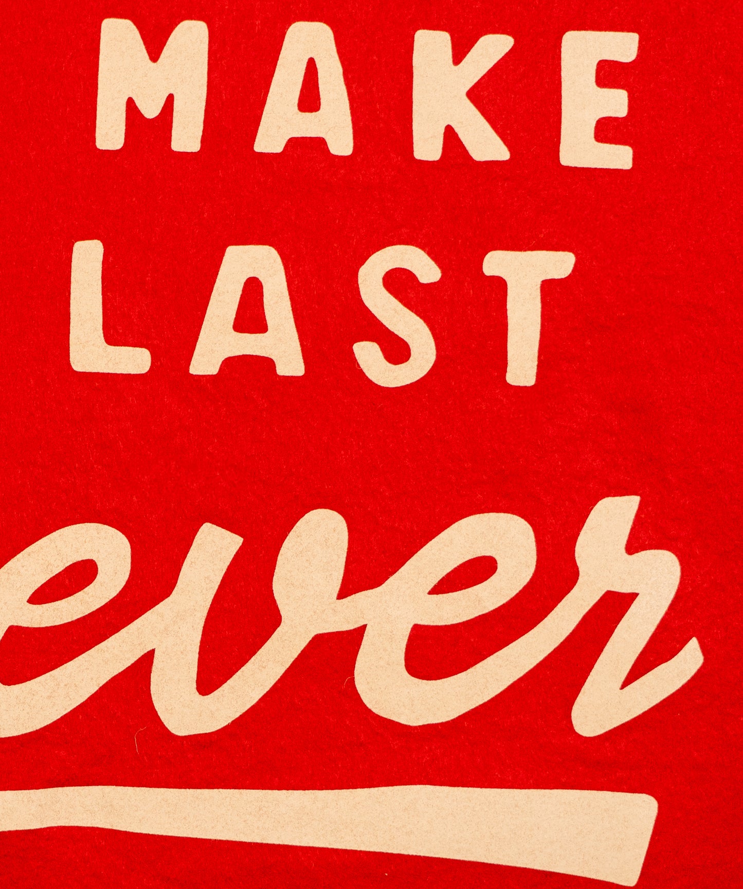 Let's Make This Last Forever Camp Flag • blink-182 x Oxford Pennant