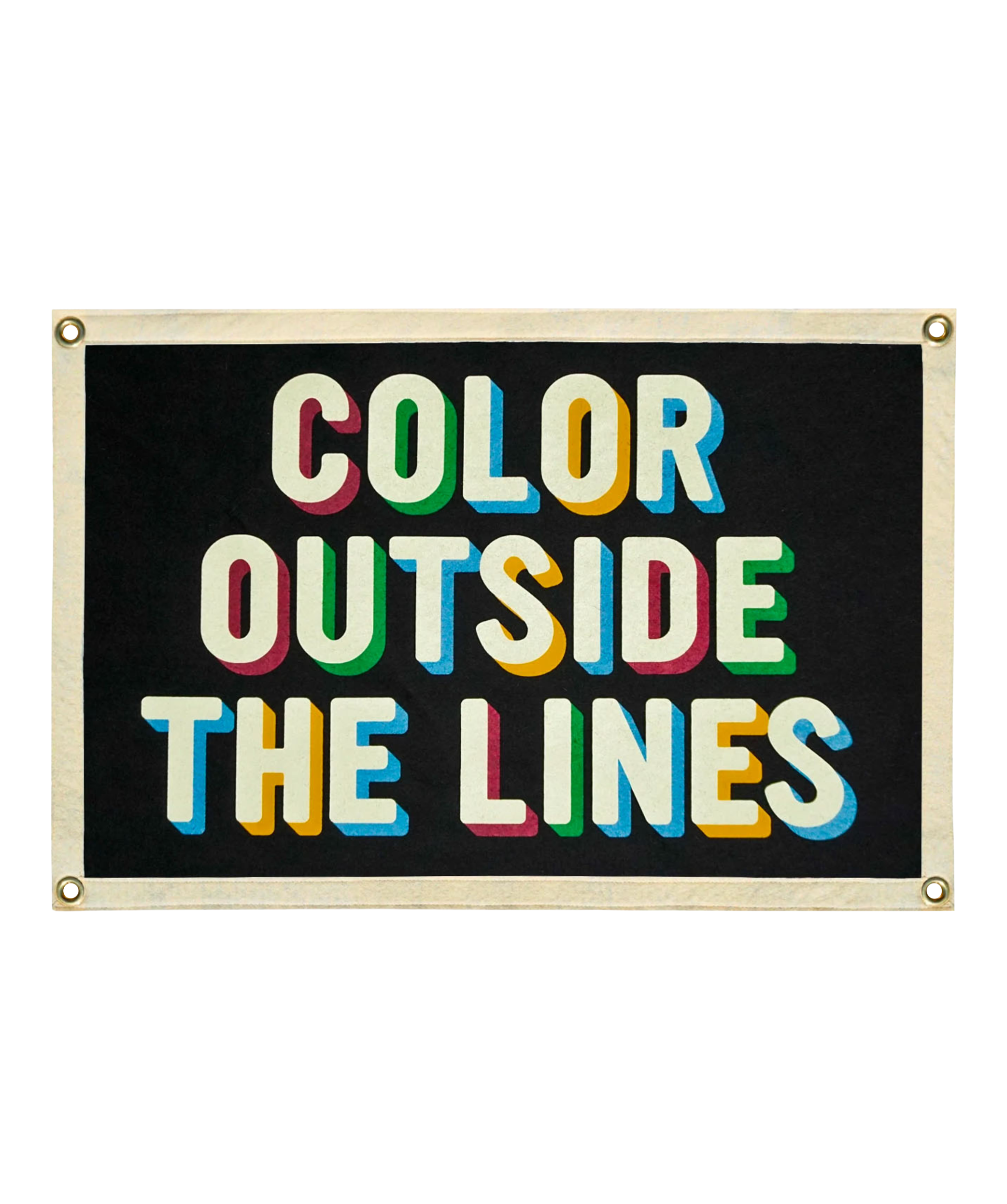 Color Outside The Lines Camp Flag | Oxford Pennant