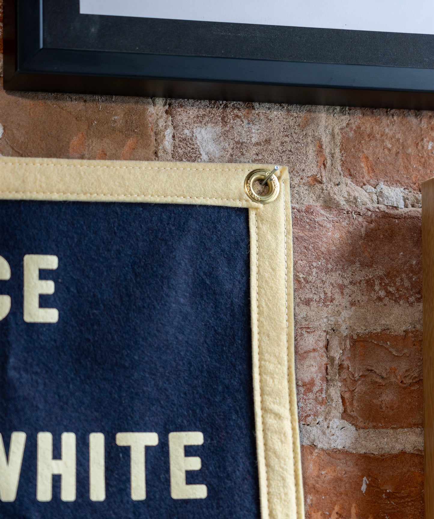 Service Is Black & White Hospitality Is Color Camp Flag • Unreasonable Hospitality x Oxford Pennant