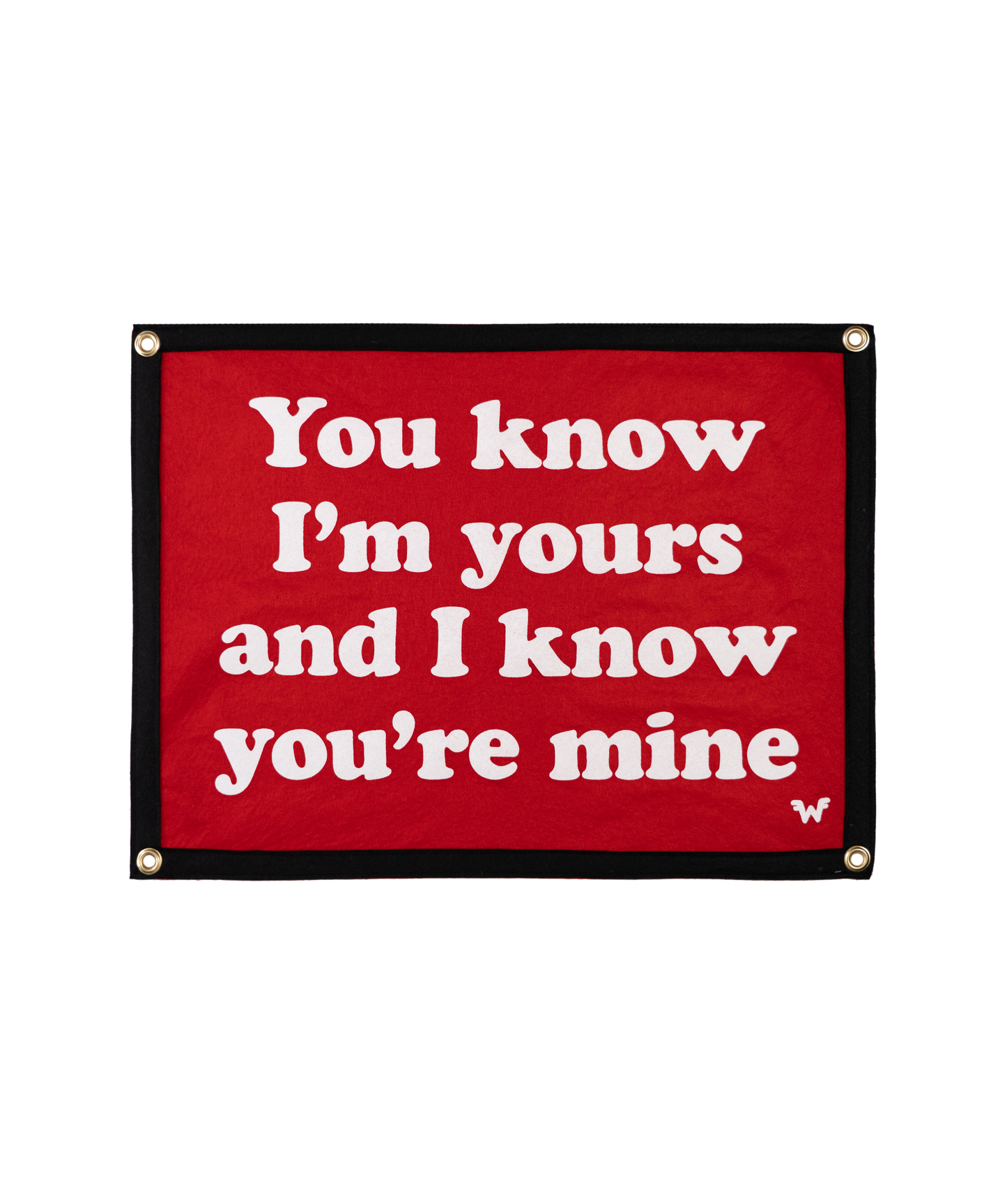 You Know I'm Yours And I Know You're Mine Camp Flag • Weezer x Oxford Pennant