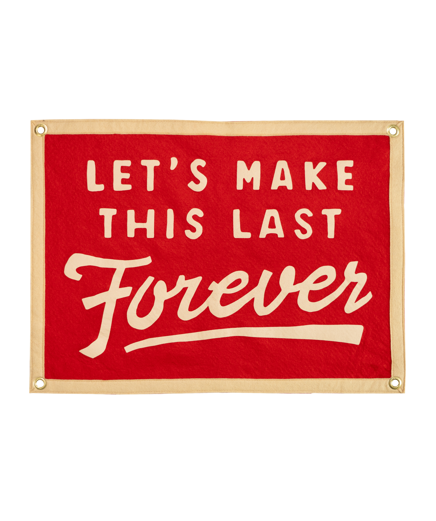 Let's Make This Last Forever Camp Flag • blink-182 x Oxford Pennant