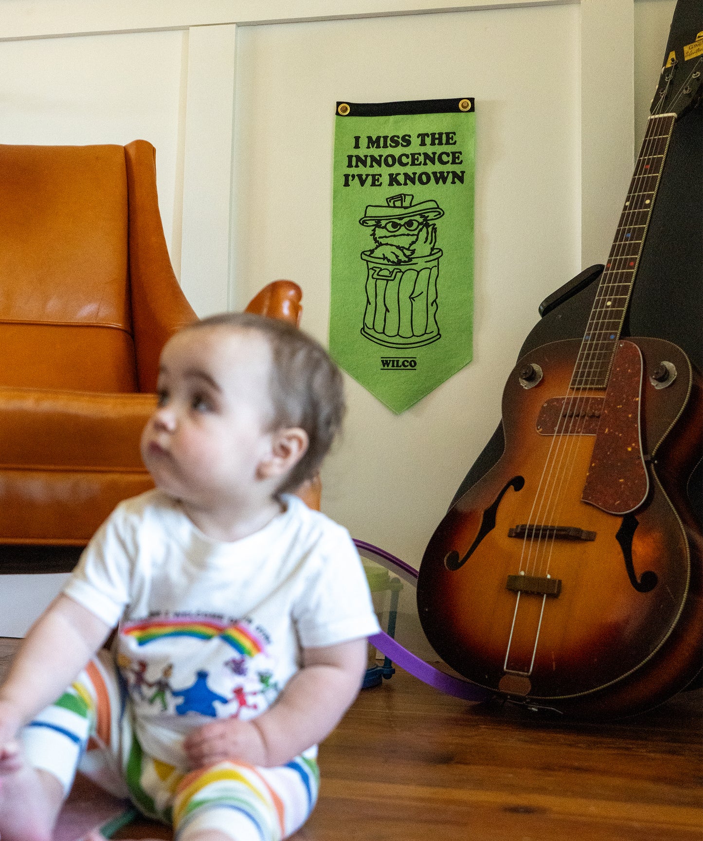 I Miss The Innocence I've Known Scout Flag • Wilco x Sesame Street x Oxford Pennant