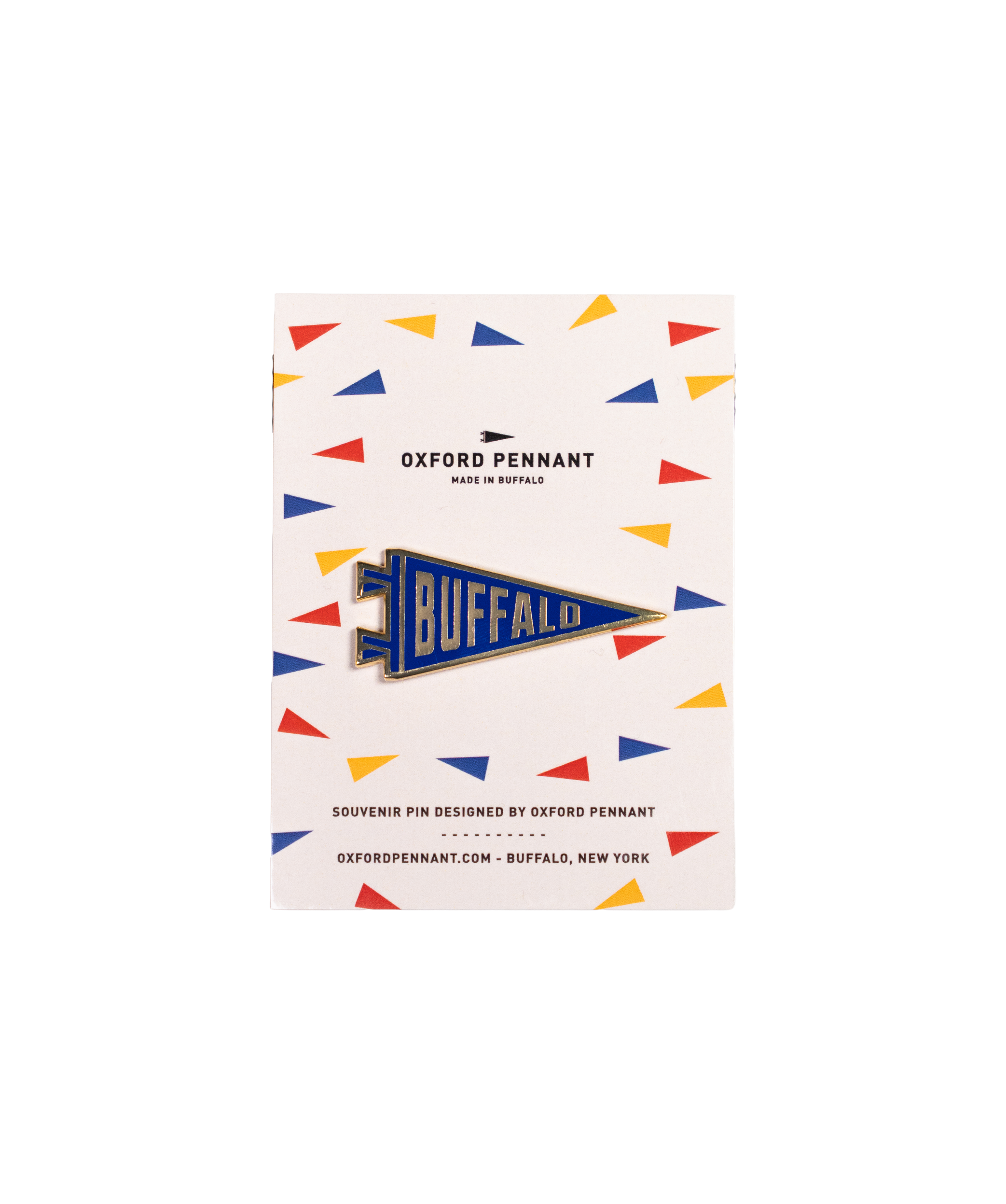 Buffalo Pennant Enamel Pin | Lost Lust Supply x Oxford Pennant