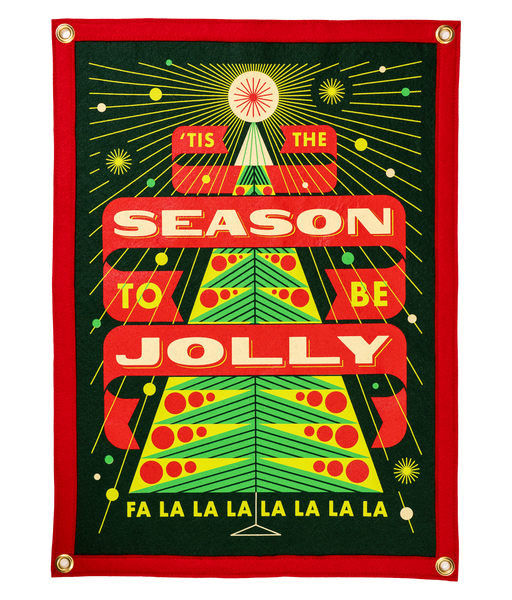 'Tis the Season To Be Jolly Camp Flag • Invisible Creature x Oxford Pennant