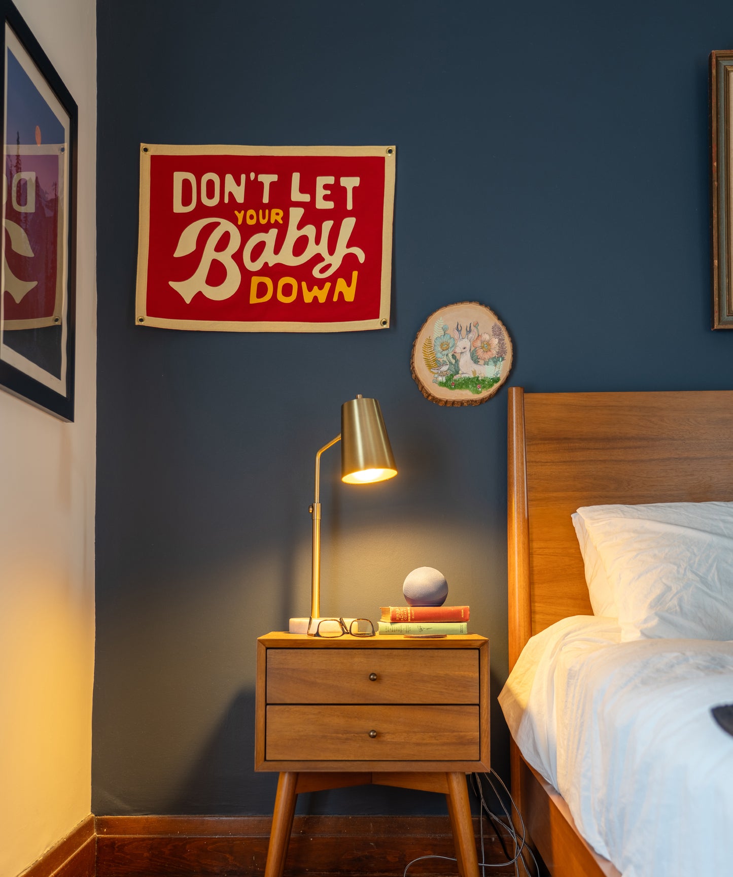 Don't Let Your Baby Down Camp Flag • John Prine x Oxford Pennant