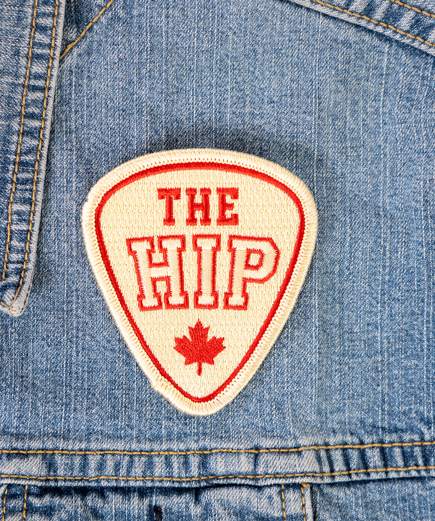 The Hip Guitar Pick Embroidered Patch • The Tragically Hip x Oxford Pennant