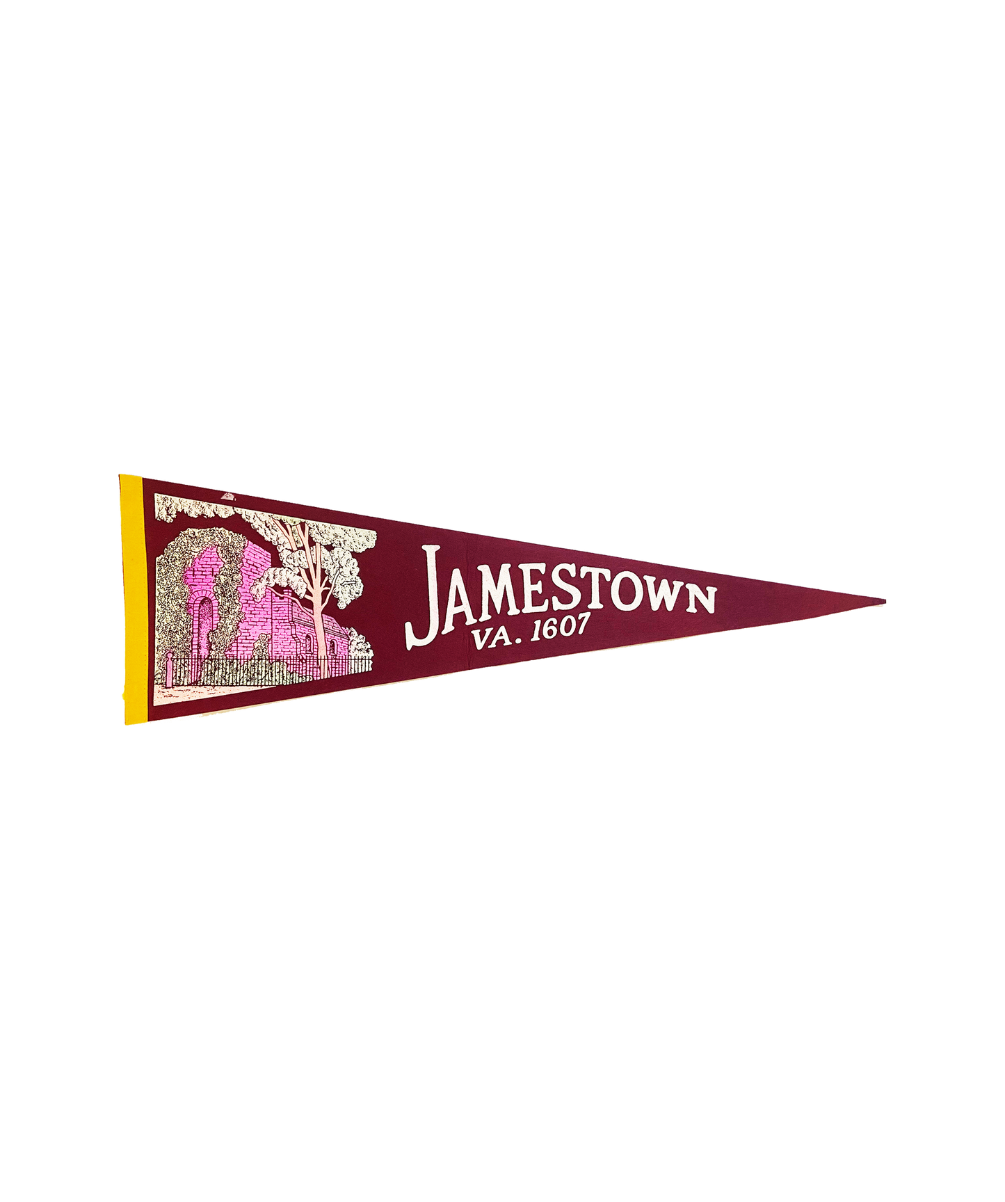Vintage Pennant- Jamestown, VA, 1607