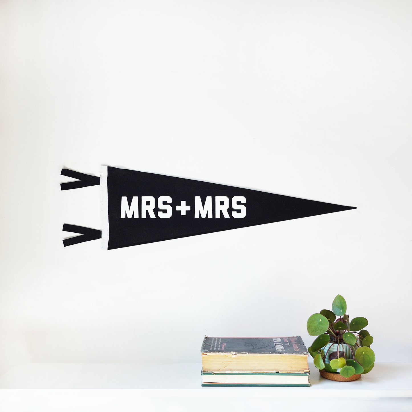 Mrs + Mrs Wedding Pennant