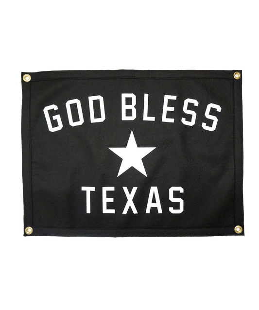 God Bless Texas Camp Flag • Manready Mercantile x Oxford Pennant Original