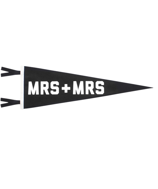 Mrs + Mrs Wedding Pennant