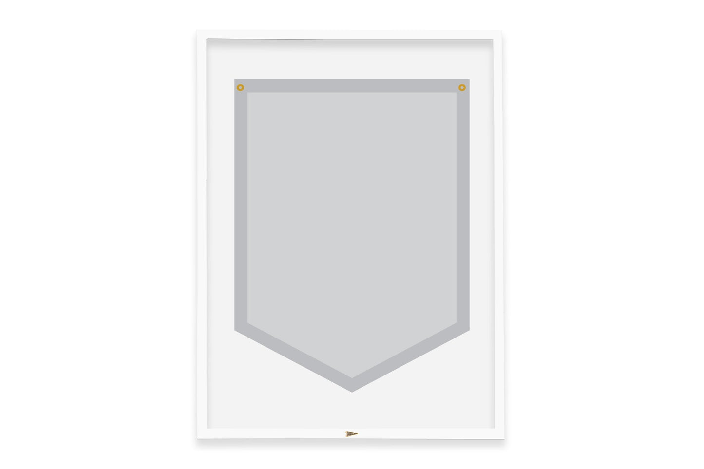 Add A Frame to your 5-sided Oxford Pennant Camp Flag