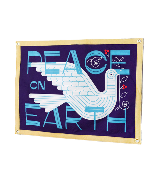Peace On Earth Camp Flag • Invisible Creature x Oxford Pennant