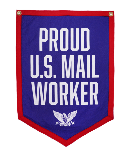 Proud U.S. Mail Worker Camp Flag • USPS® x Oxford Pennant