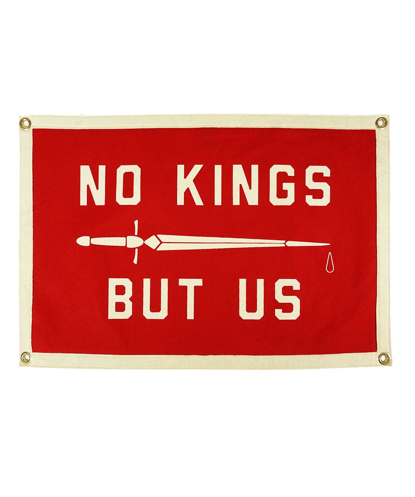 No Kings But Us Camp Flag • United By Blue x True Hand Society x Oxford Pennant Original