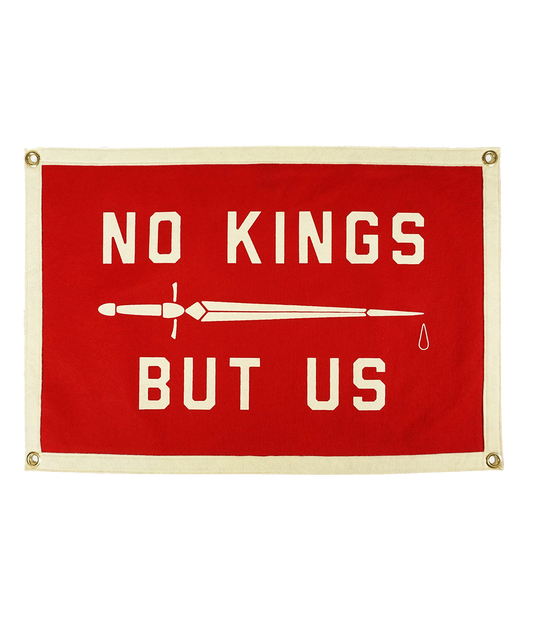 No Kings But Us Camp Flag • United By Blue x True Hand Society x Oxford Pennant Original