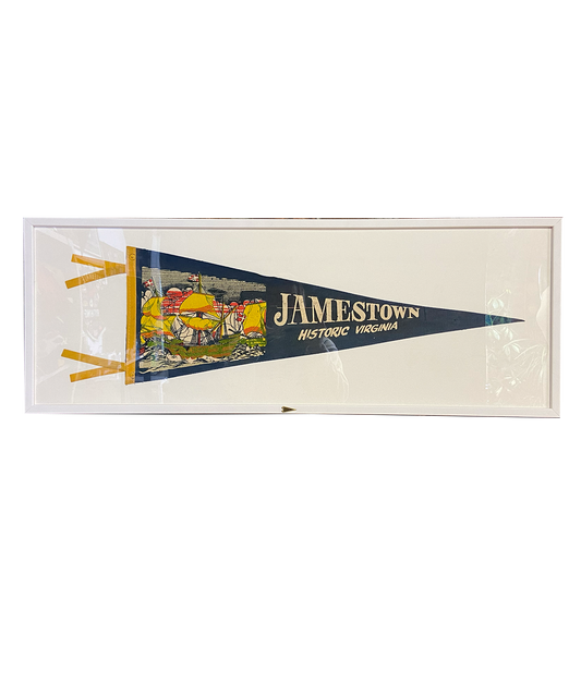 Vintage Jamestown, Virginia Framed Pennant