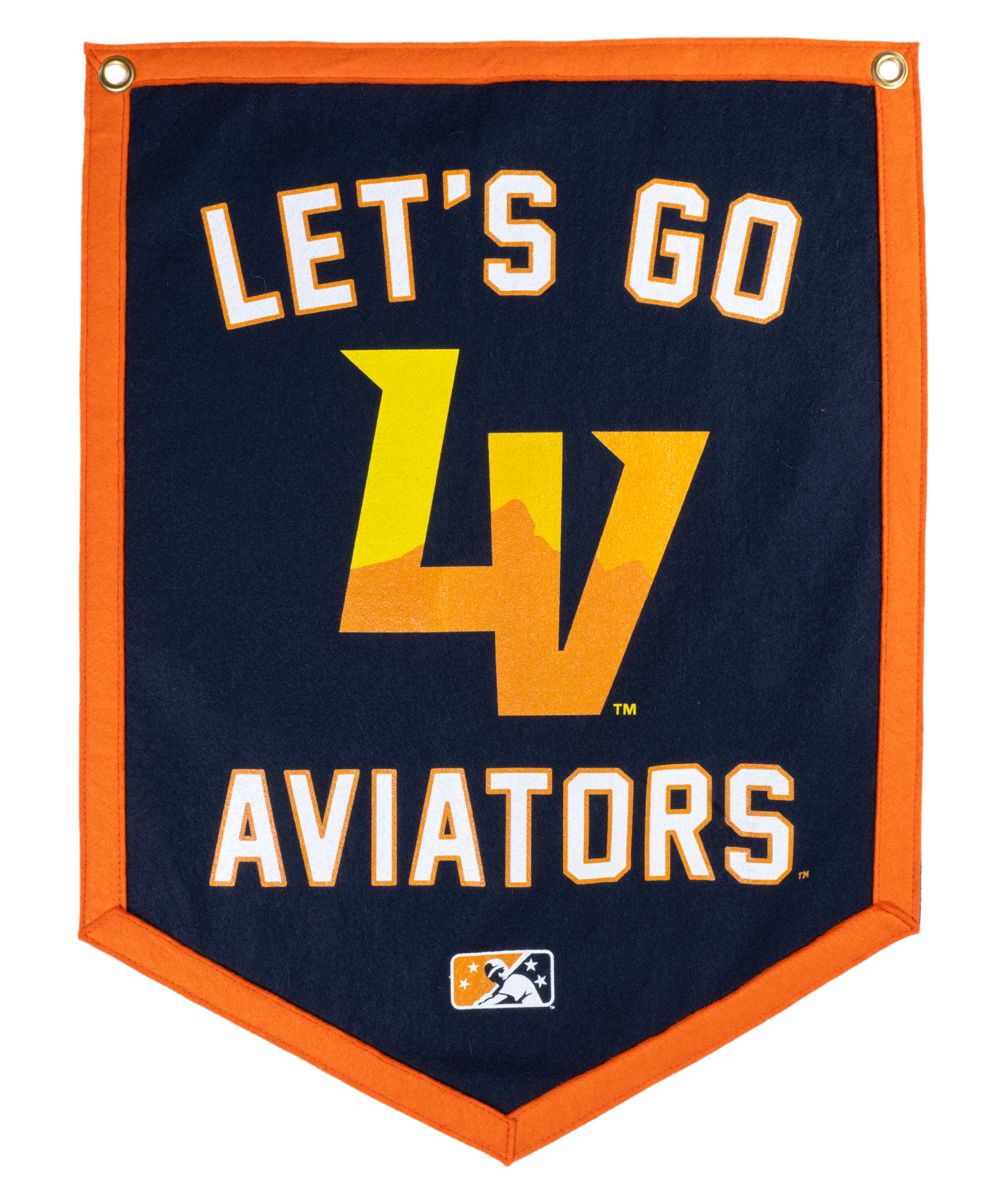 Let's Go Aviators Camp Flag