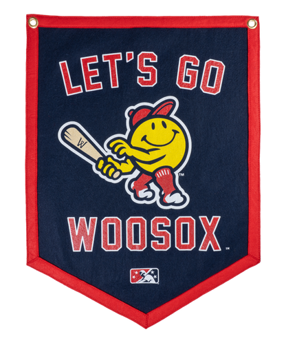 Let's Go Woosox Camp Flag | MiLB x Oxford Pennant