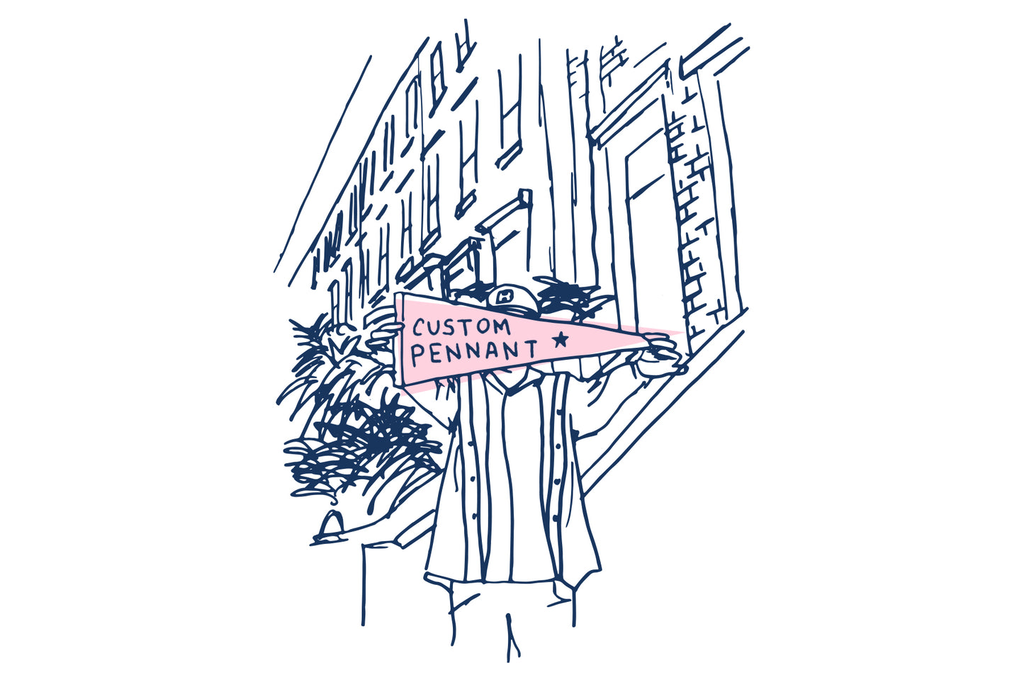 2021 - Custom One-Off Pennant - 9"x27" - DH