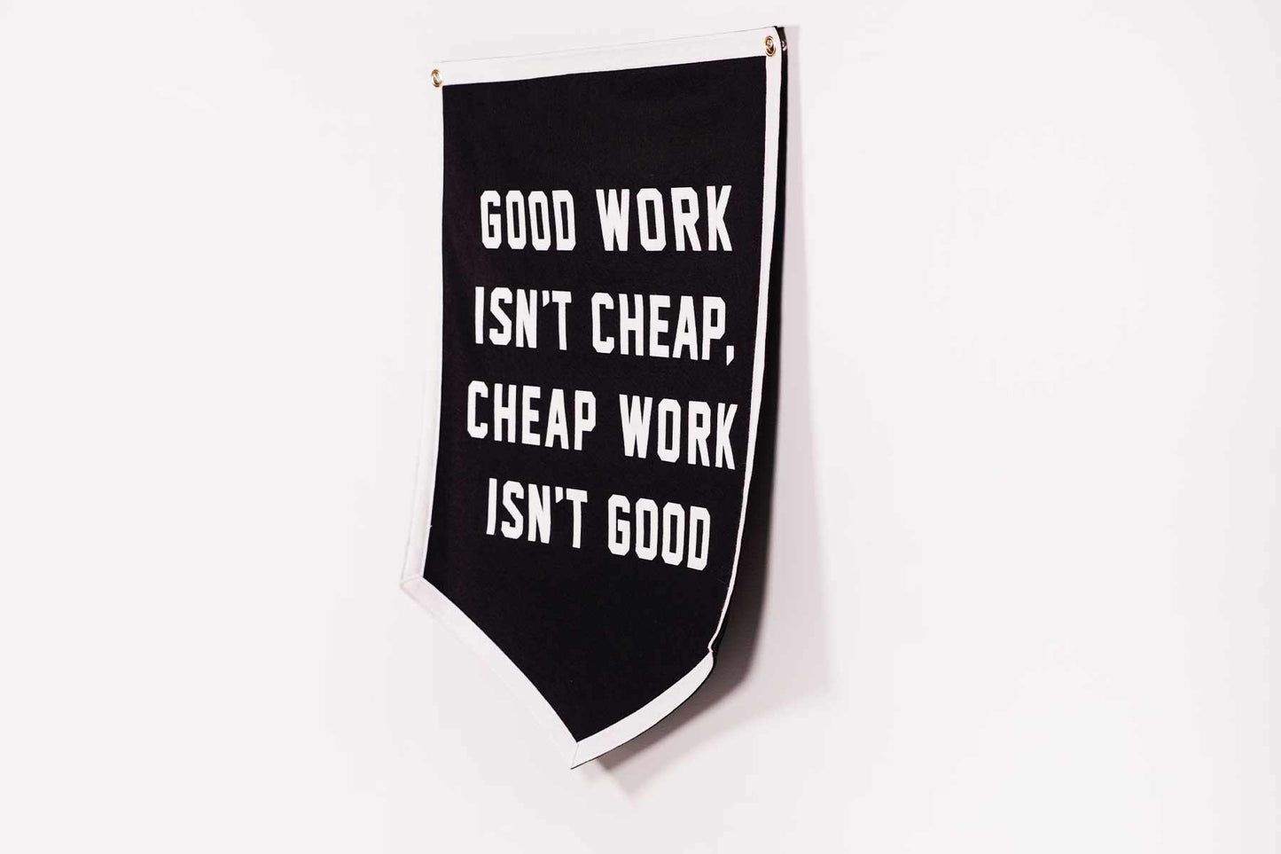 Good Work Isn't Cheap Banner • Promises Kept Events x Oxford Pennant