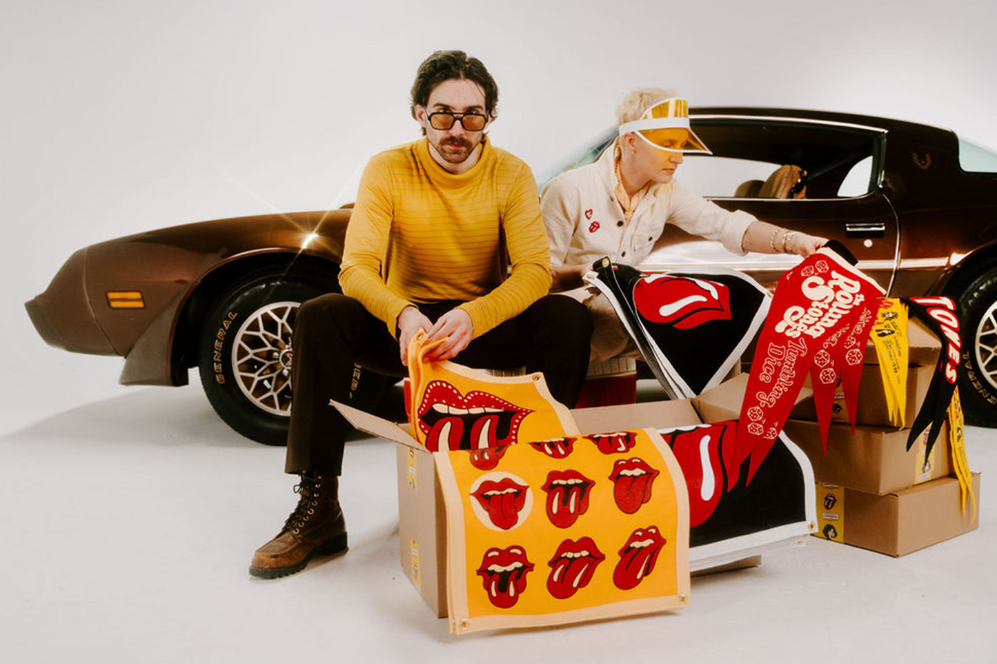 Lips Camp Flag • The Rolling Stones x Oxford Pennant