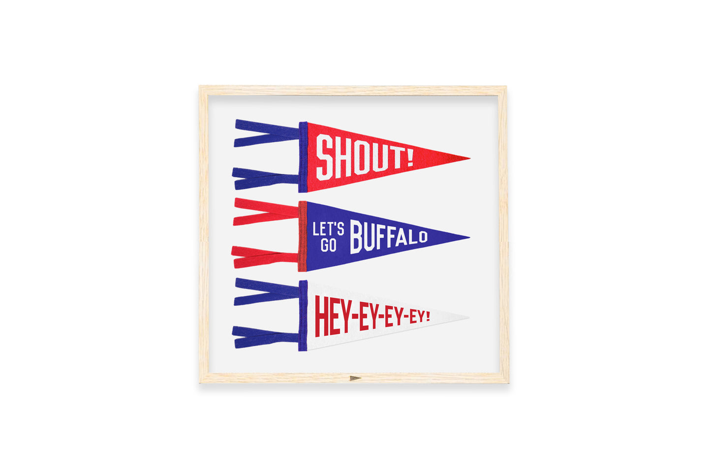 Framed Buffalo Mini Pennants