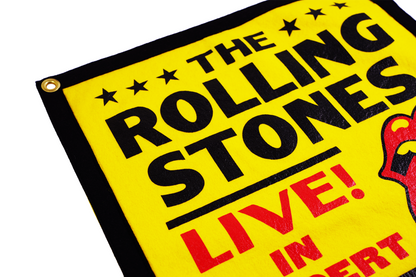 Personalized Rolling Stones Live Camp Flag • The Rolling Stones x Oxford Pennant