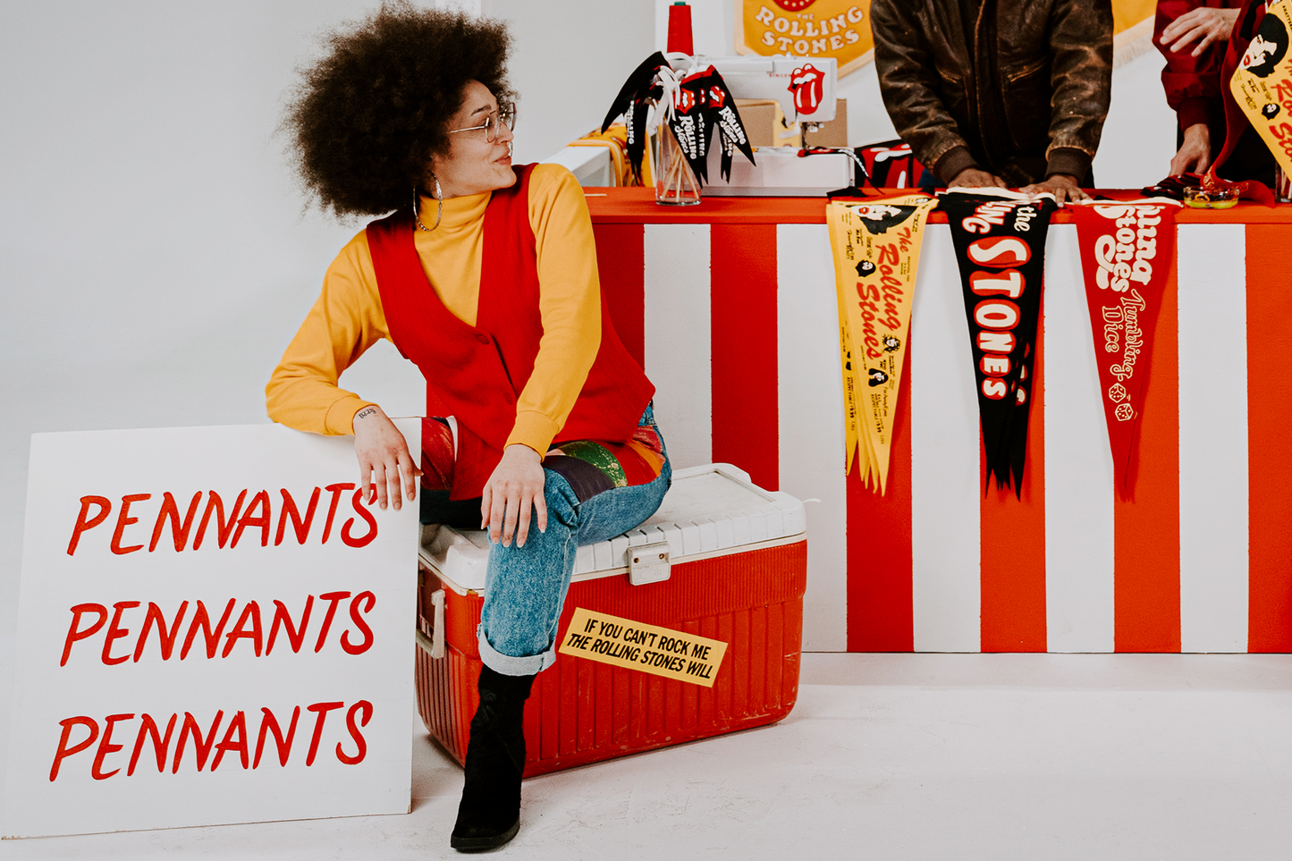 The Rolling Stones Bumper Sticker • The Rolling Stones x Oxford Pennant