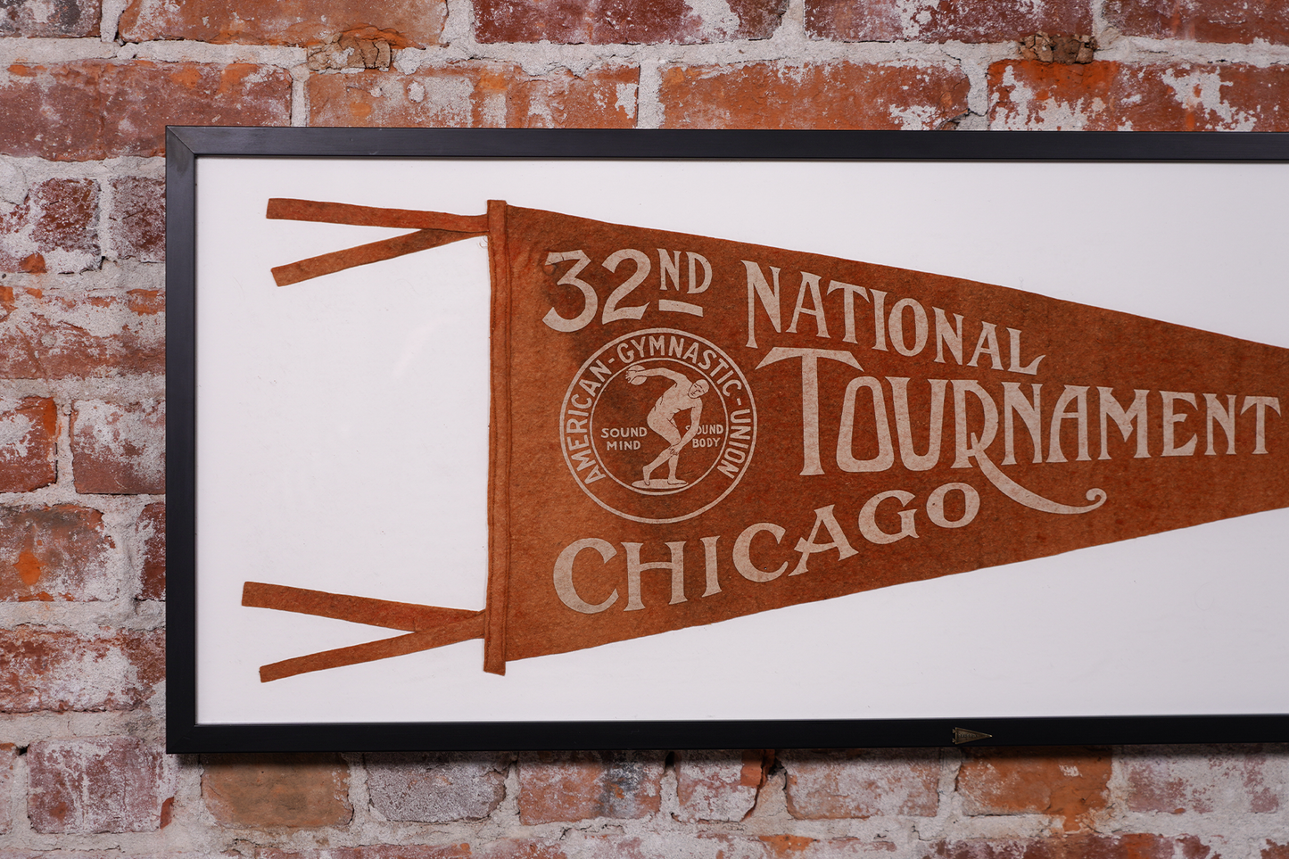 Vintage 32nd National Tournament, American Gymnastic Union- Framed