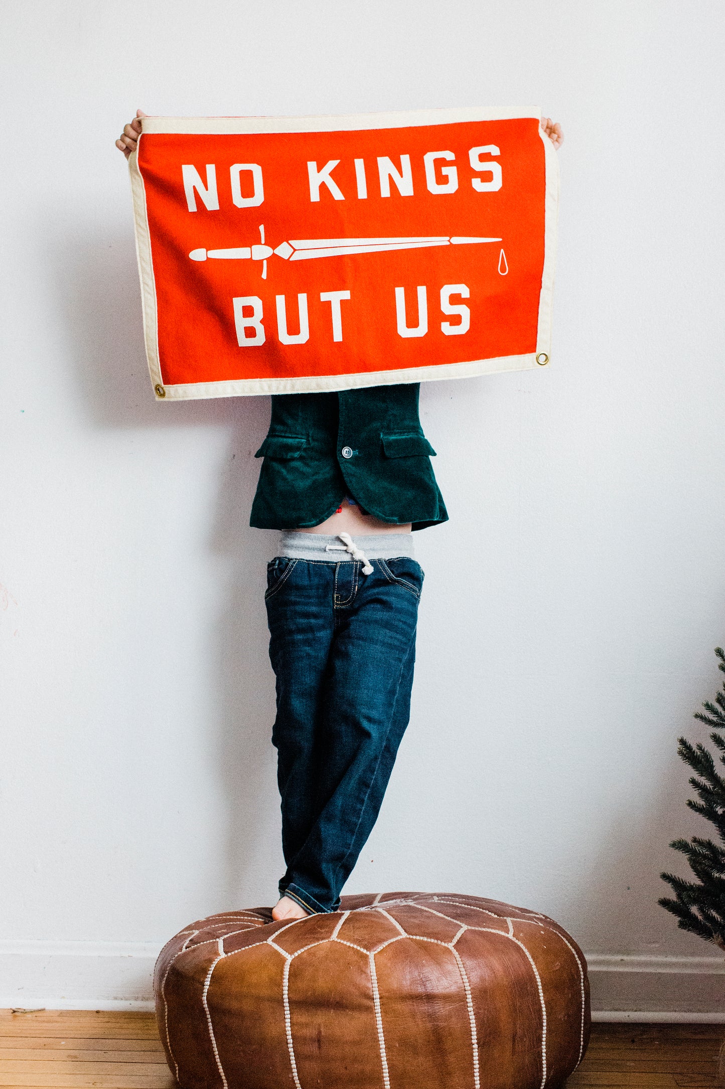No Kings But Us Camp Flag • United By Blue x True Hand Society x Oxford Pennant Original