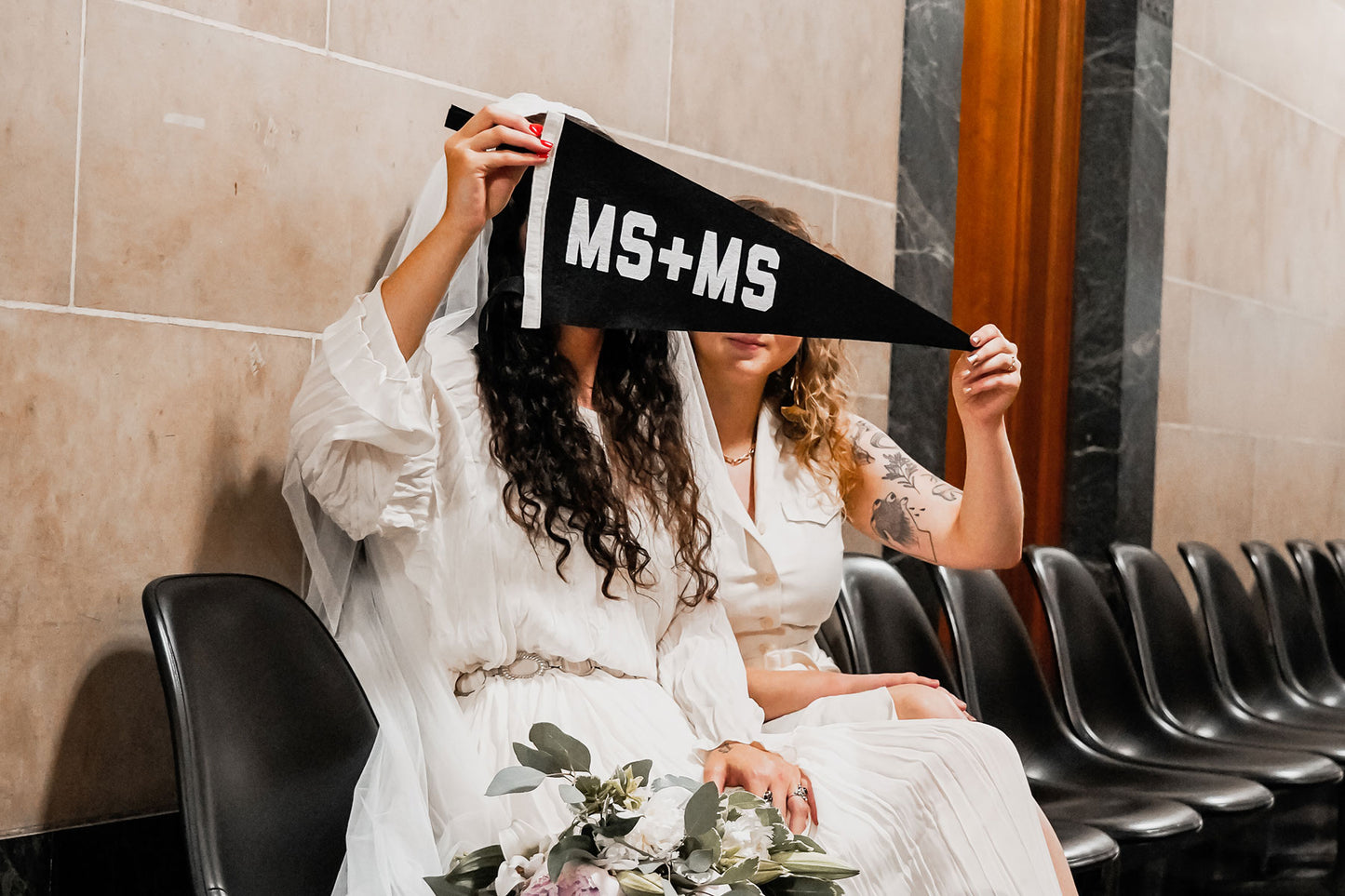 Ms + Ms Wedding Pennant