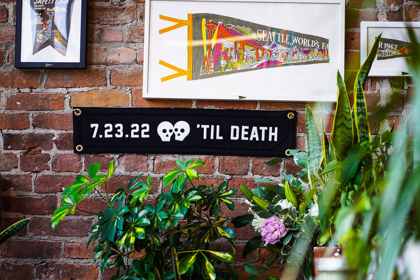 Personalized 'Til Death Anniversary Banner