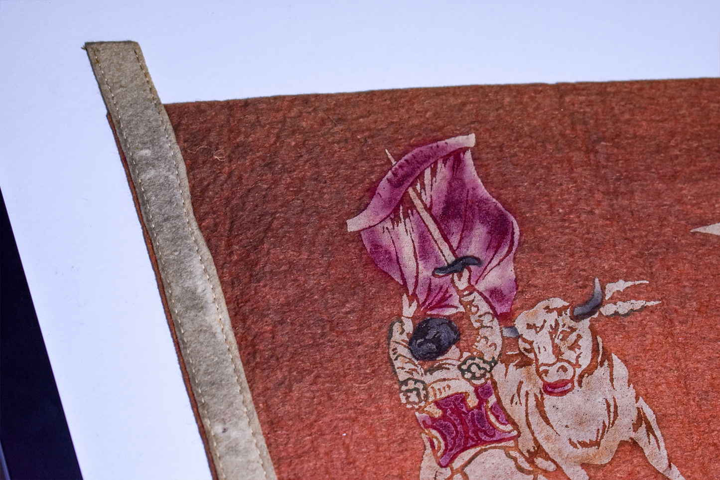 Vintage Villa Acuna, Mexico Framed Pennant