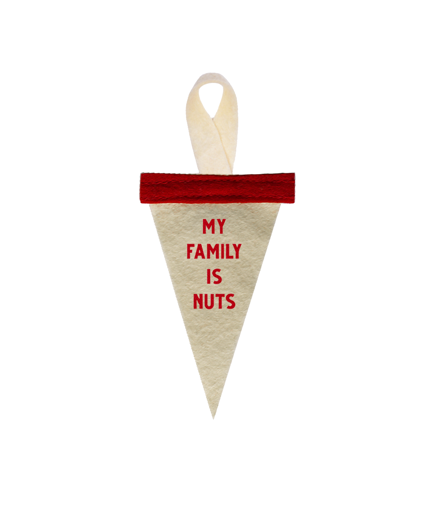 My Family Is Nuts Mini Ornament Pennant