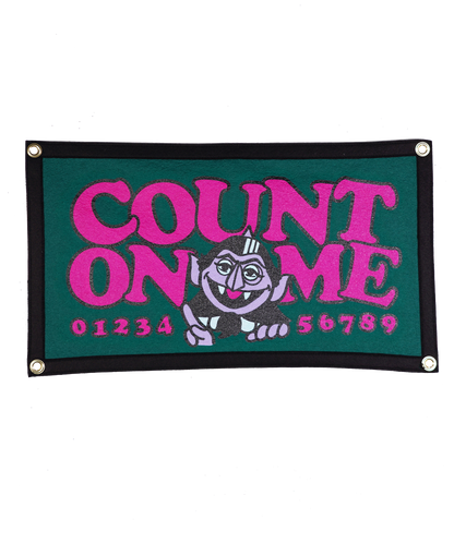 Count On Me Camp Flag • Sesame Street x Oxford Pennant
